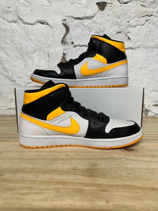 Air Jordan 1 Mid White Laser Orange Sz 9.5 (11W)