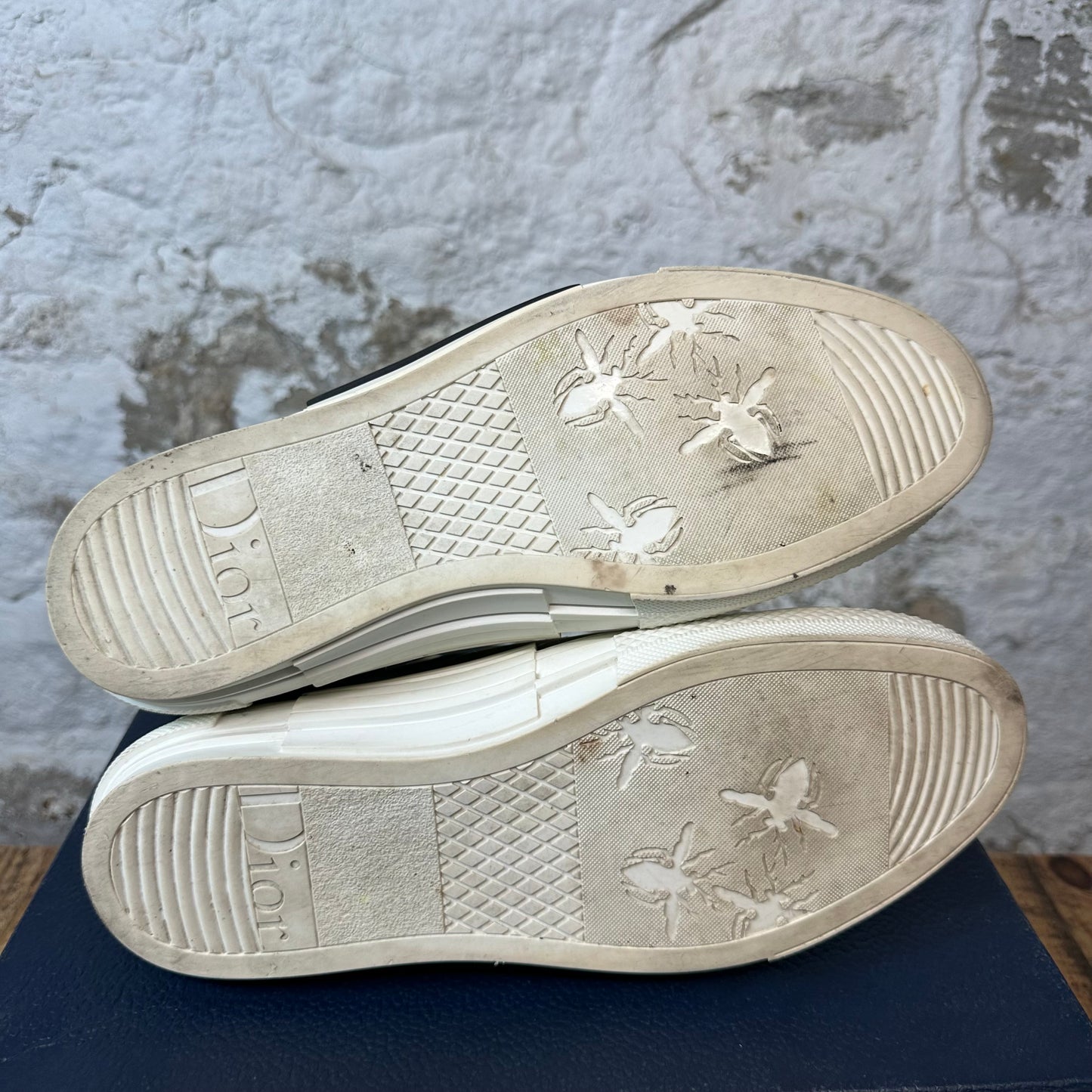 Dior B23 Green Blue Oblique High Sneaker Sz 10 (43)