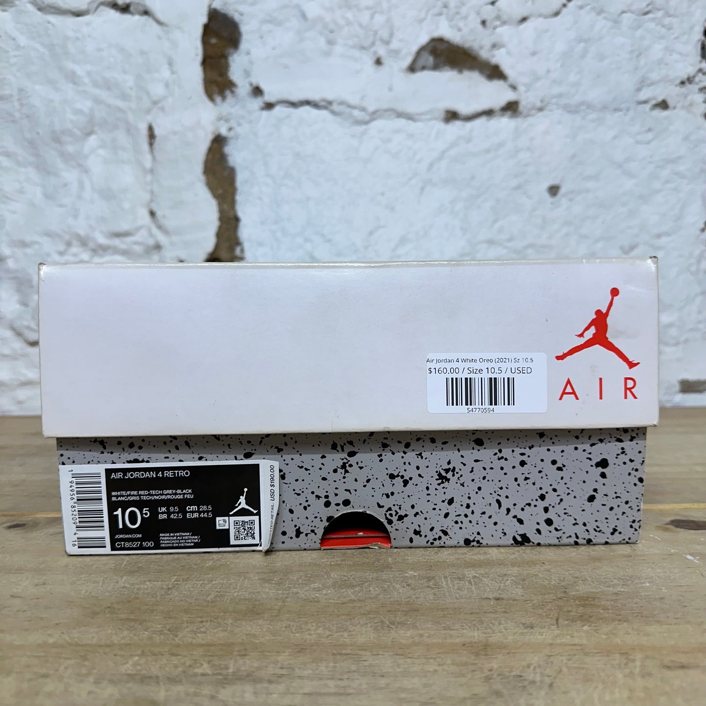 Air Jordan 4 White Oreo (2021) Sz 10.5