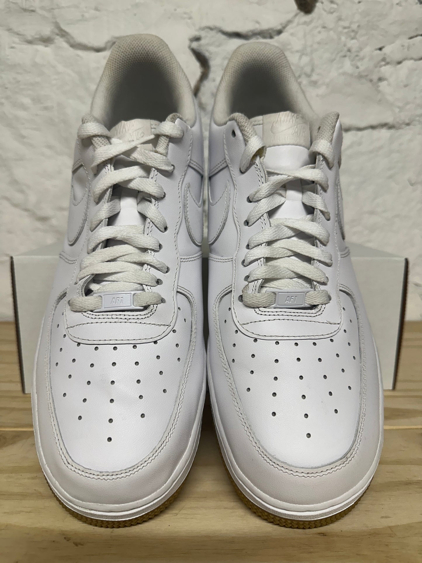 Nike Air Force 1 Low White Gum Sz 14