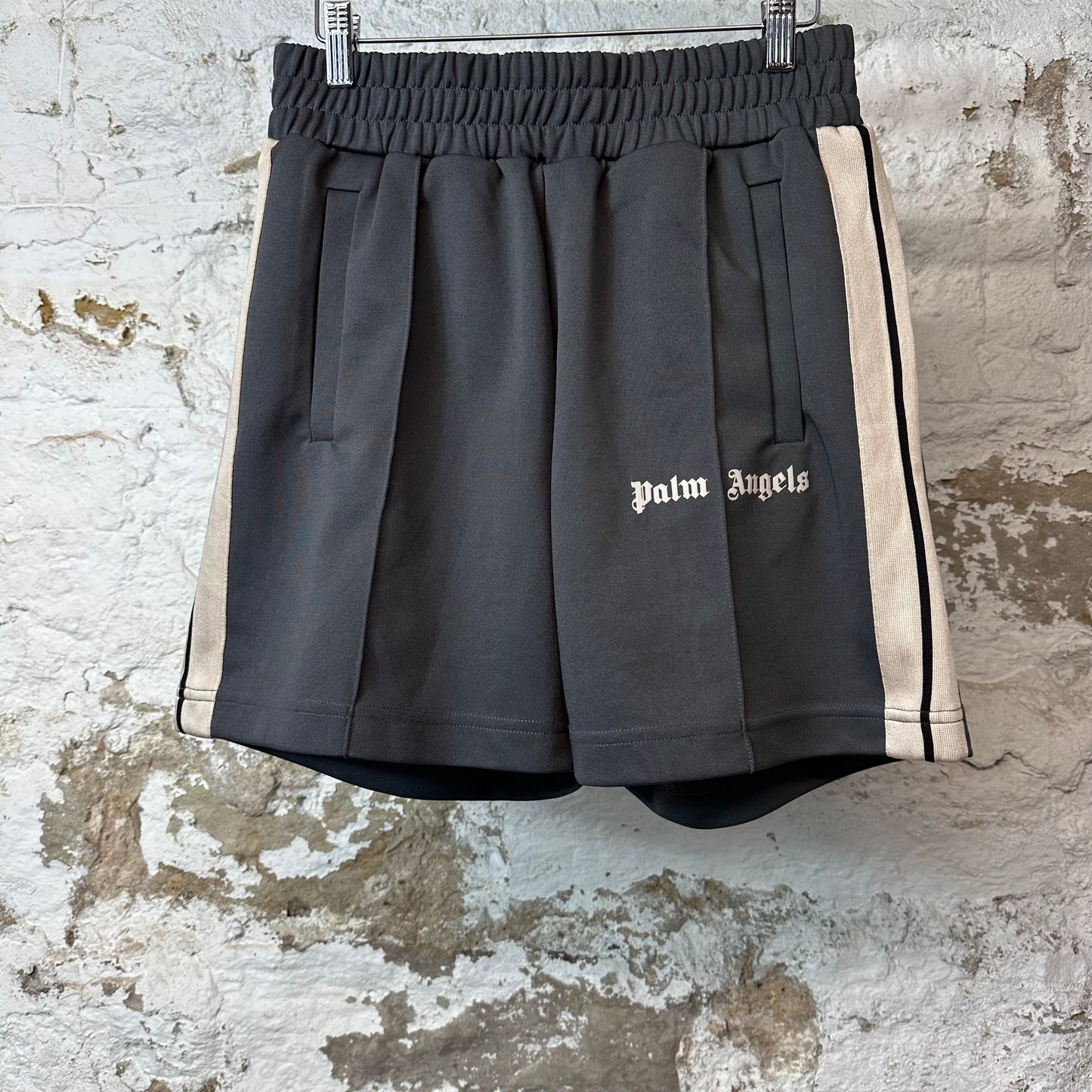 Palm Angels Grey Track Shorts Sz S