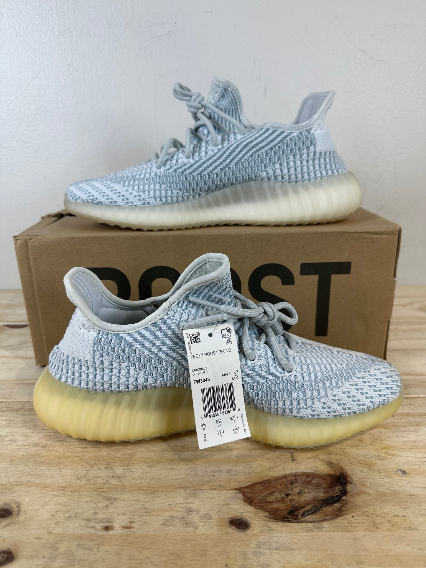 Yeezy 350 V2 Cloud White (Non-Reflective) Sz 9 DS