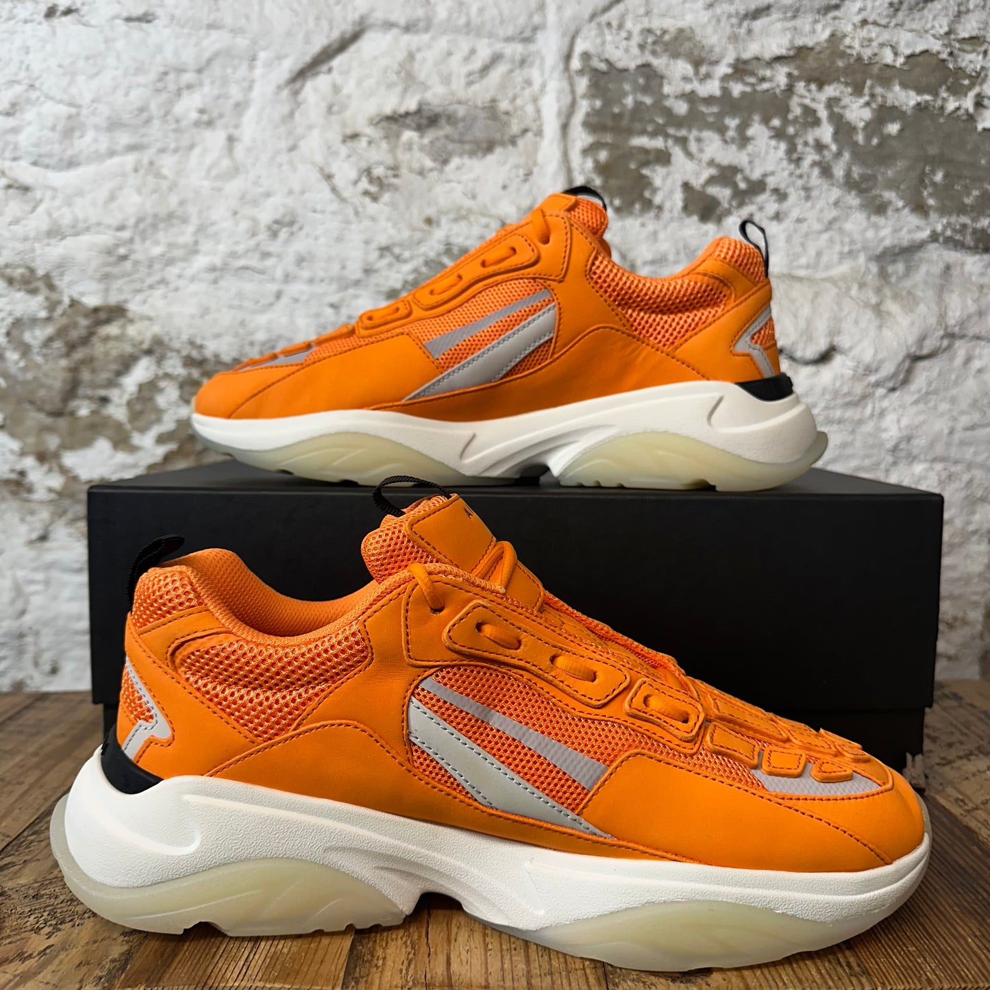 Amiri Orange Bone Runner Sneaker Sz 12 (45) DS