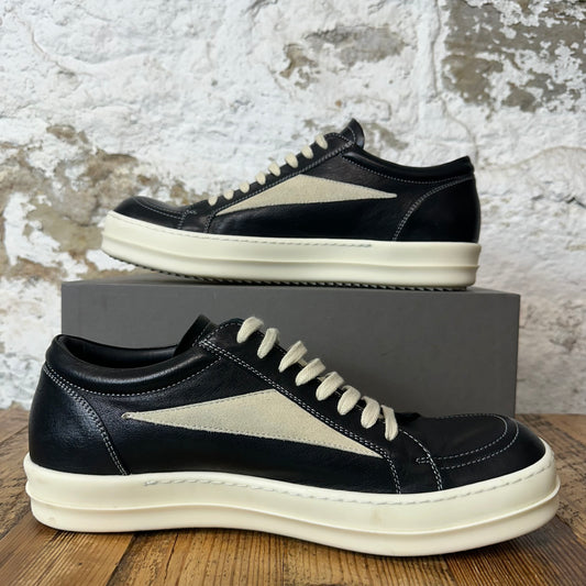 Rick Owens Vintage Black Leather Milk Sneaker Sz 13 (46)
