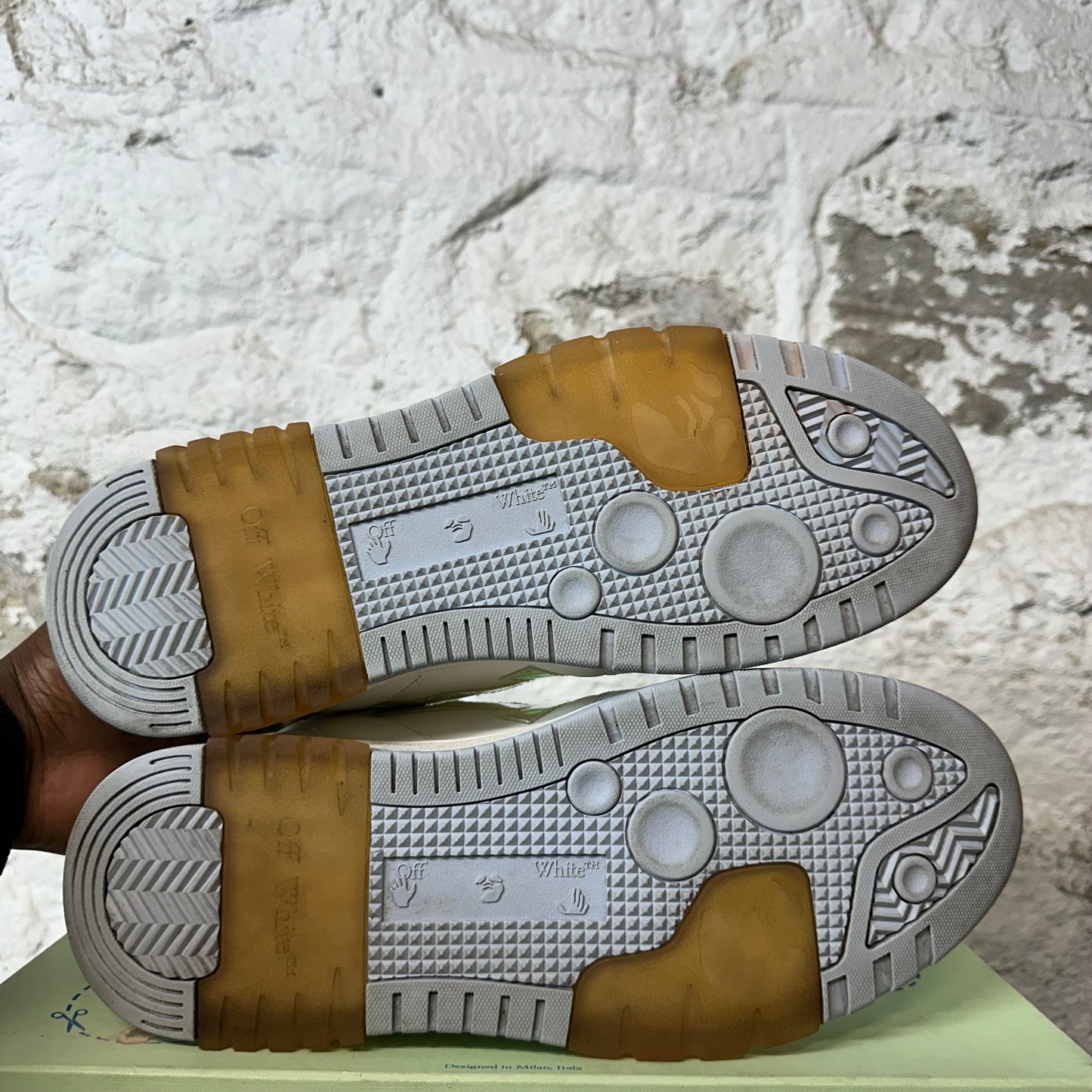 Off-White Out Of Office Iridescent White Sneaker Sz 9 (42)