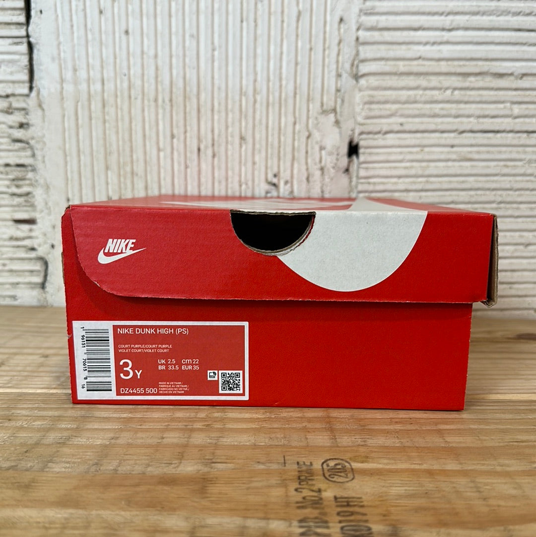 Nike Dunk High Lakers (PS) Sz 3y DS