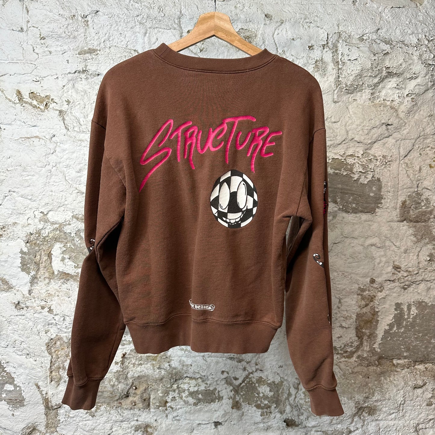 Chrome Hearts Matty Boy Structure Crewneck Brown Sz XS