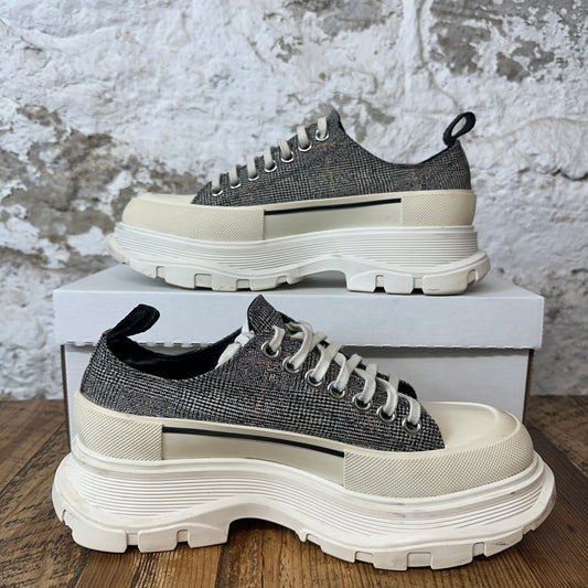 Alexander Mcqueen Multicolor Canvas Tread Low White Sz 7 (40) No Box
