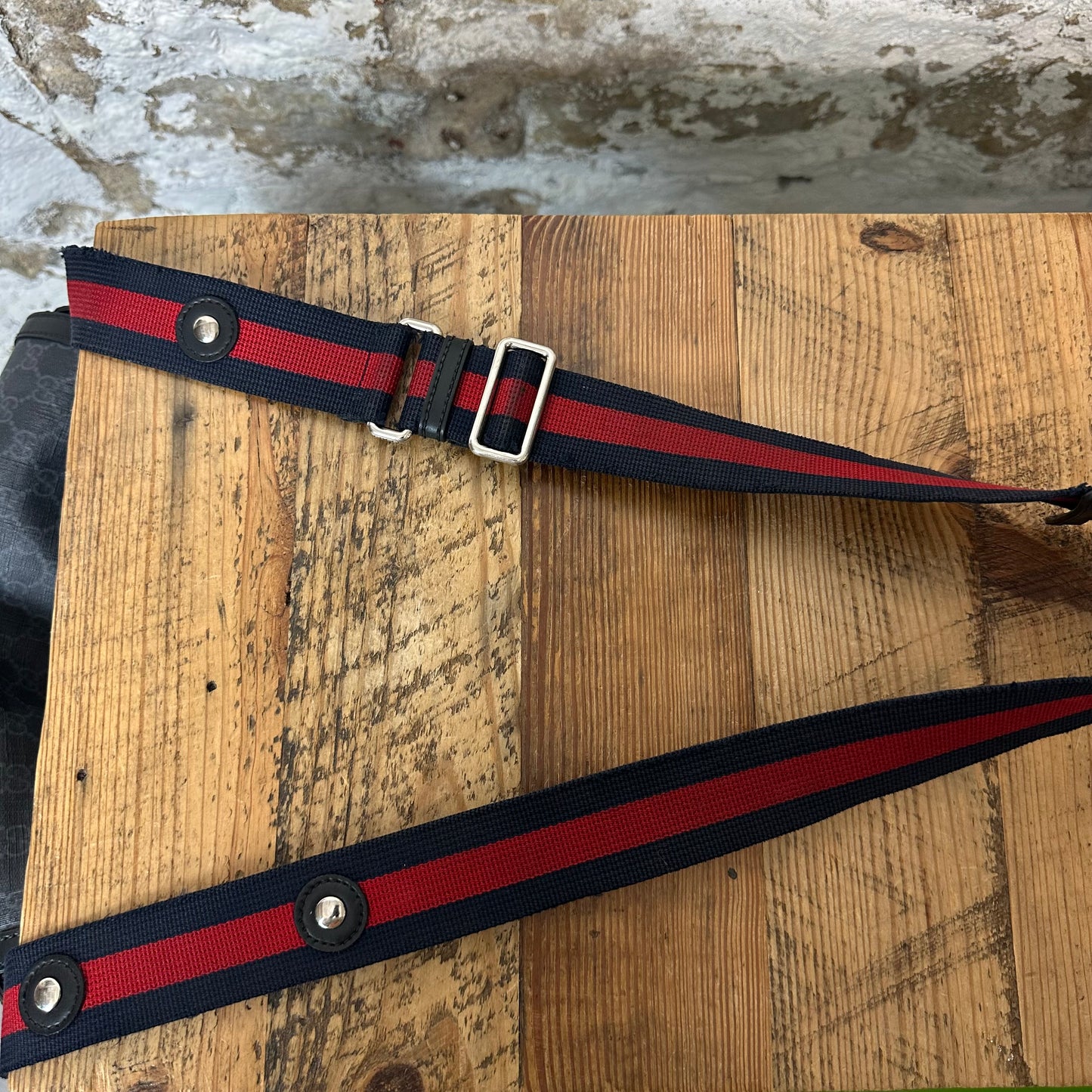 Gucci Supreme GG Black Monogram Diaper Bag