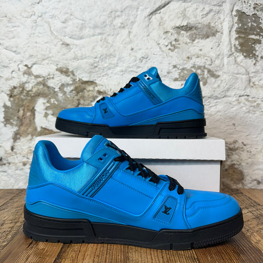 Louis Vuitton Black Blue Trainer Sneaker Sz 11.5 (10LV)