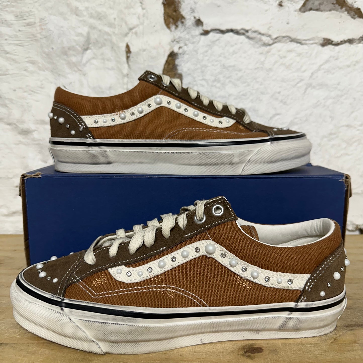 Vans LX Old School Pearlized Vintage Cocoa Brown Sz 8
