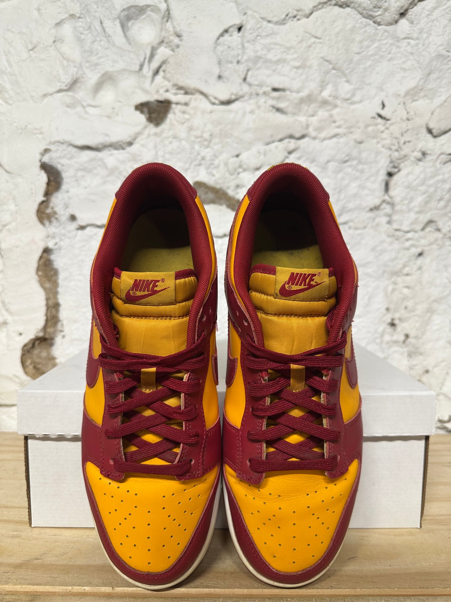 Nike Dunk Low Yellow Maroon Sz 10