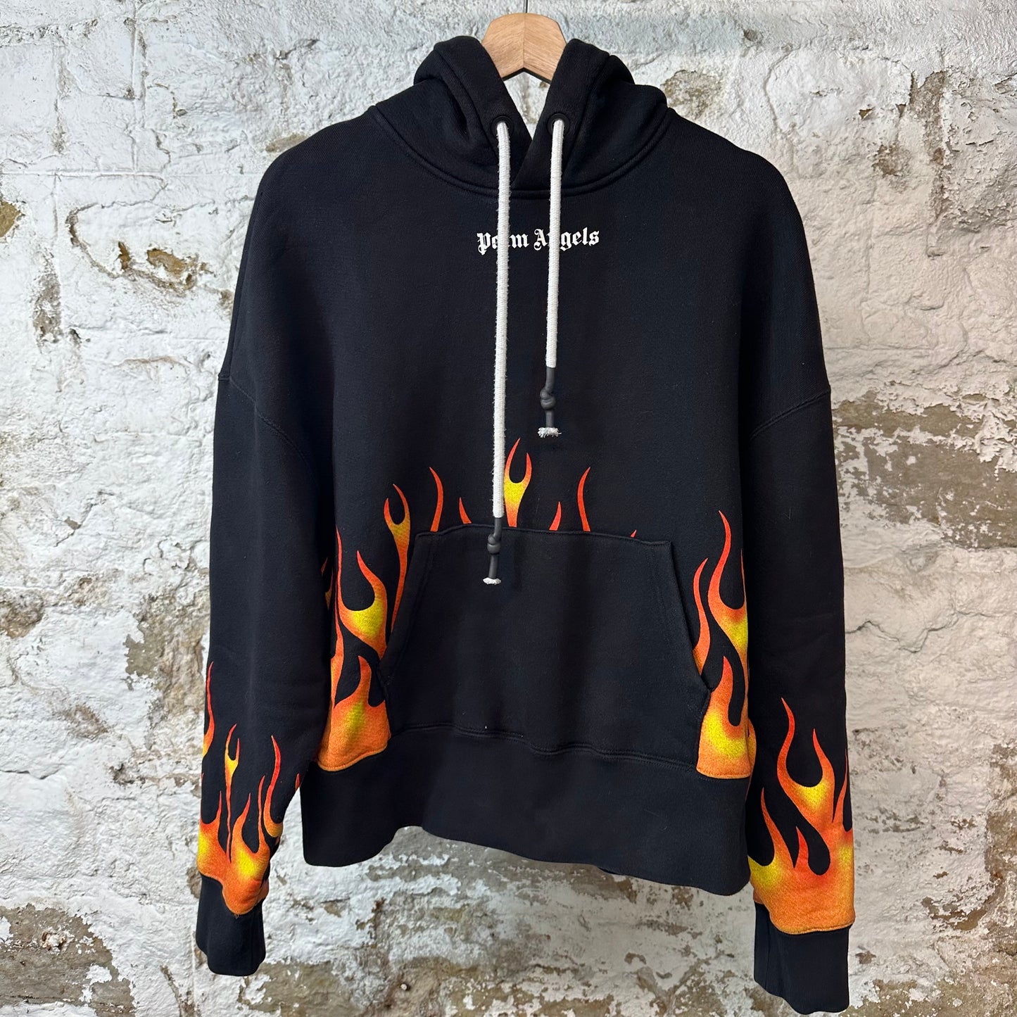 Palm Angels Firestarter Hoodie Black Sz S