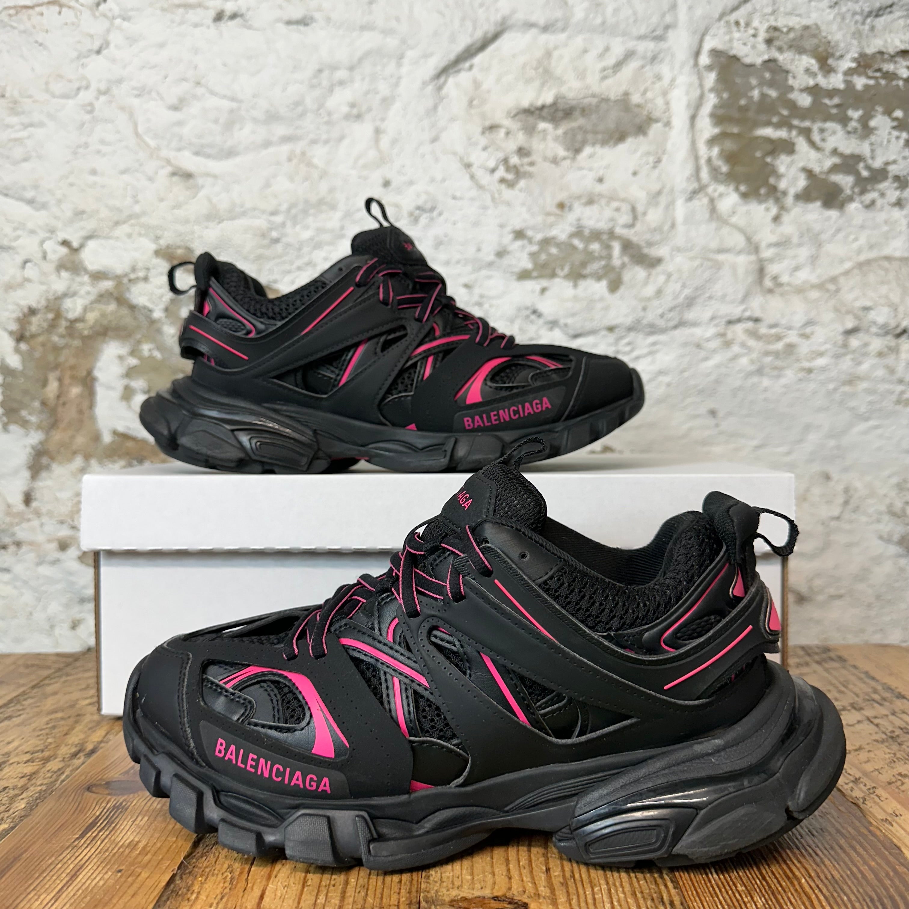 Balenciaga Track Runner Pink Black Sneaker Sz 6 (38)