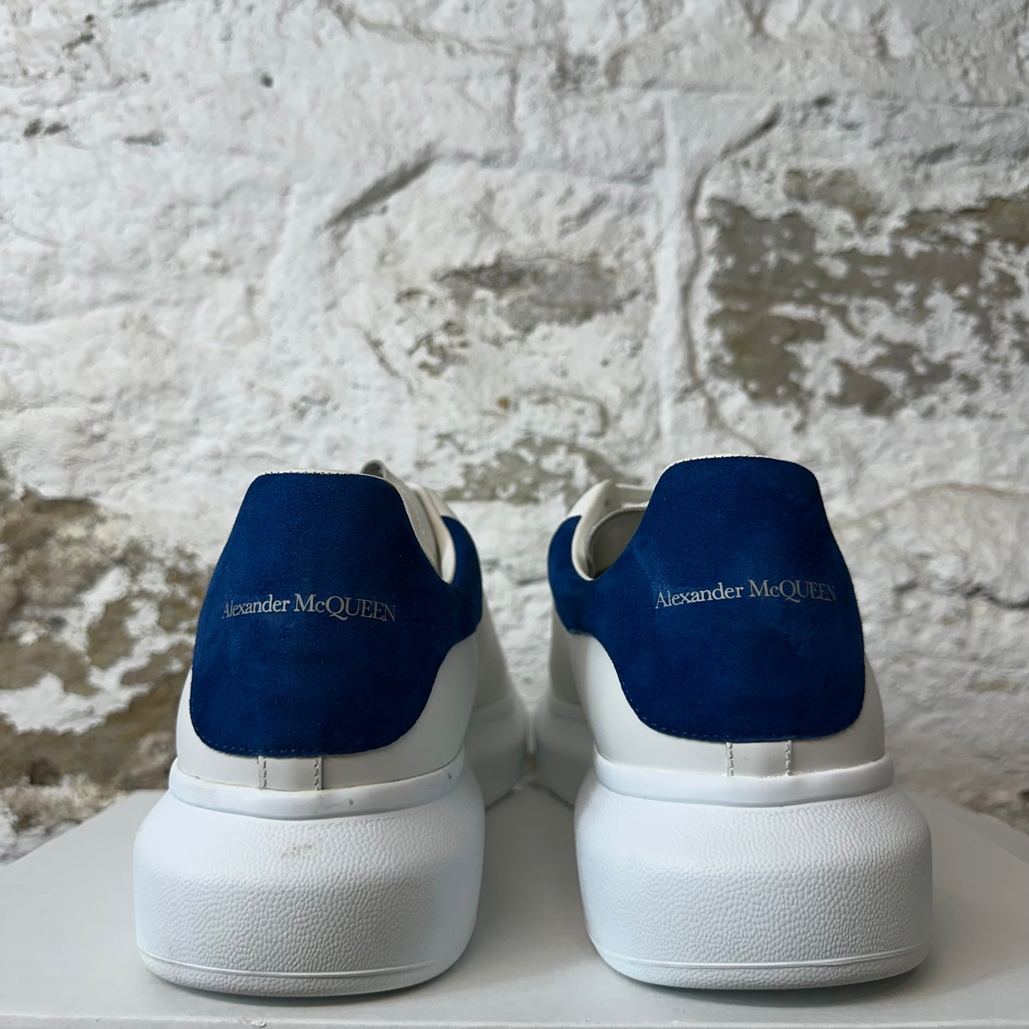 Alexander Mcqueen Blue Tab White Sneaker Sz 15 (48) No Box