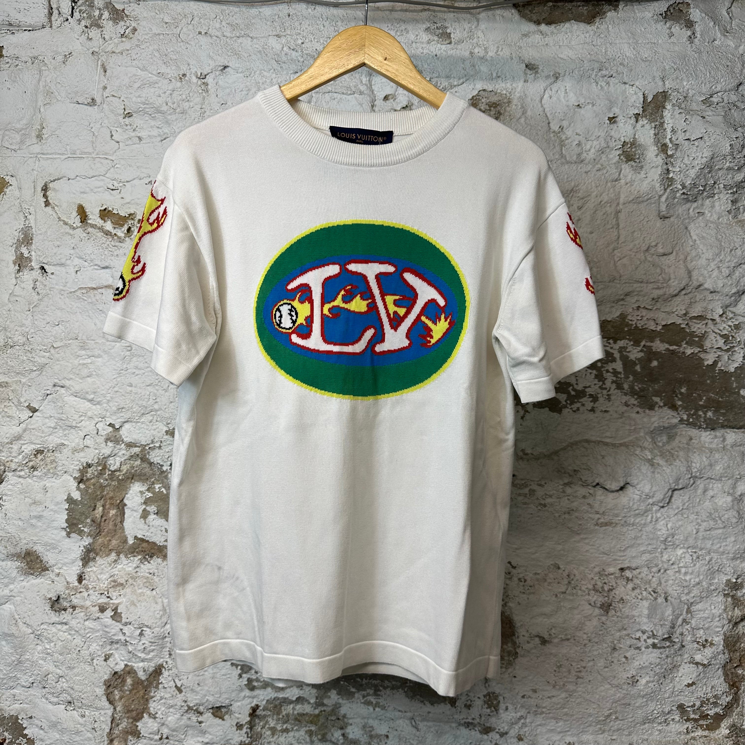 Louis Vuitton Baseball T-shirt White Sz S