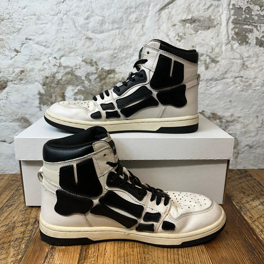 Amiri Black Skeleton White High Sneaker Sz 7 (40) No Box