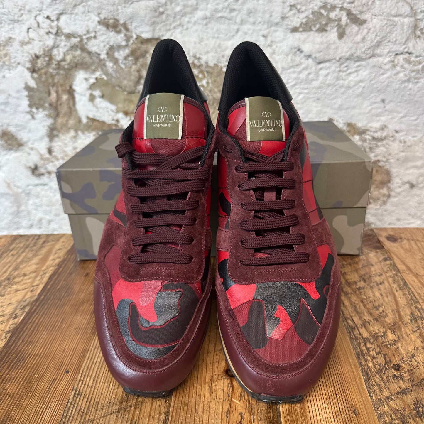 Valentino Red Camo Rock Runner Sneaker Sz 13 (46)