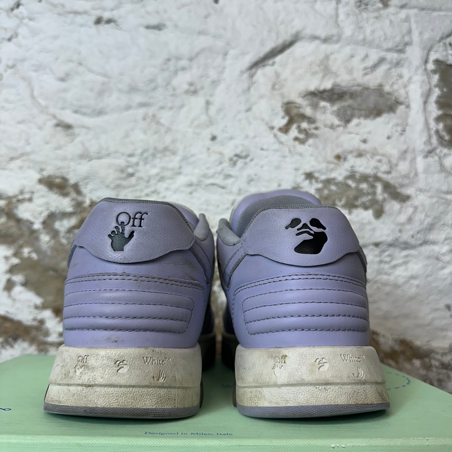 Off White Out Of Office Lavender White Sneaker Sz 6.5 (39)