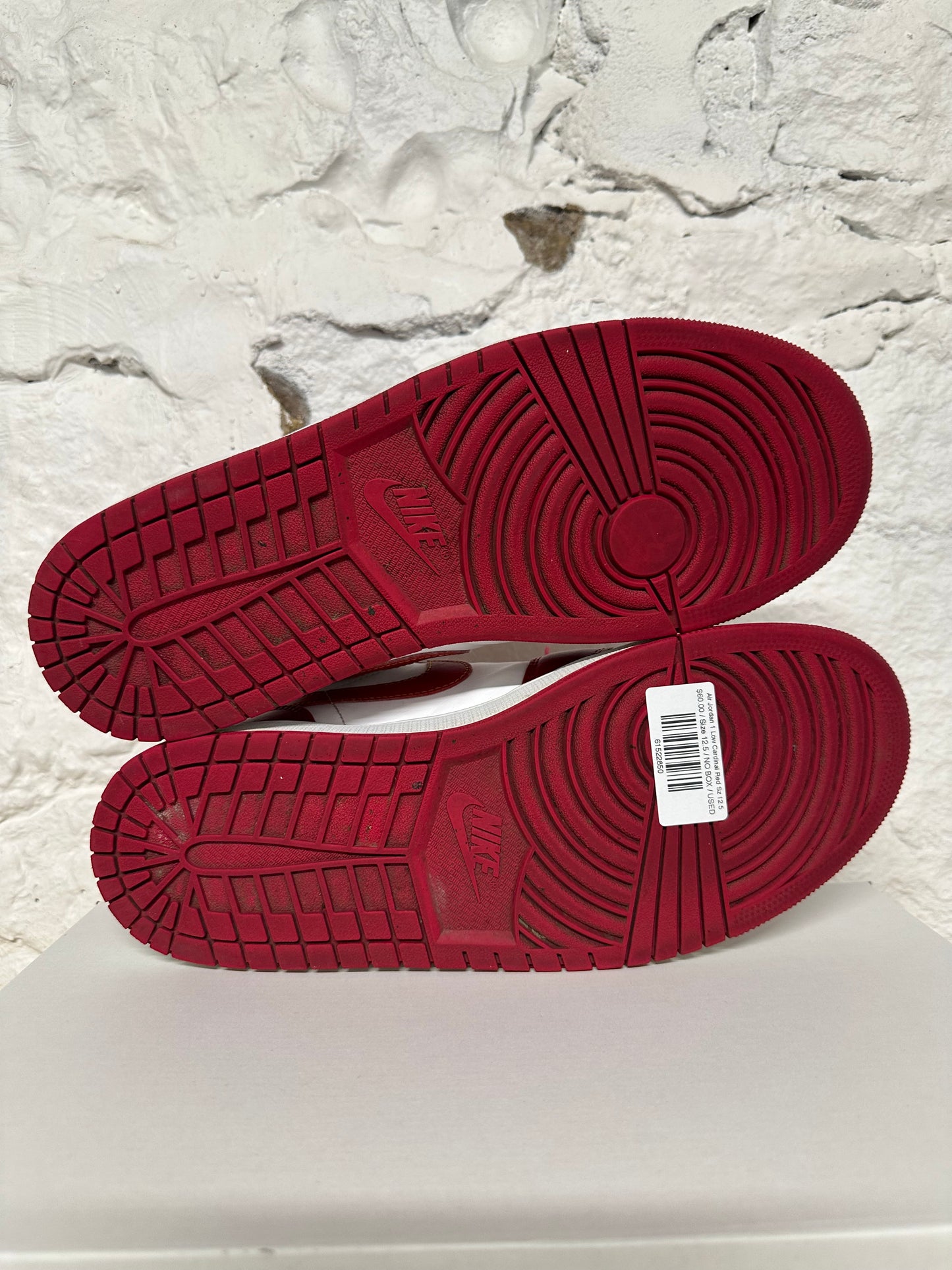 Air Jordan 1 Low Cardinal Red Sz 12.5