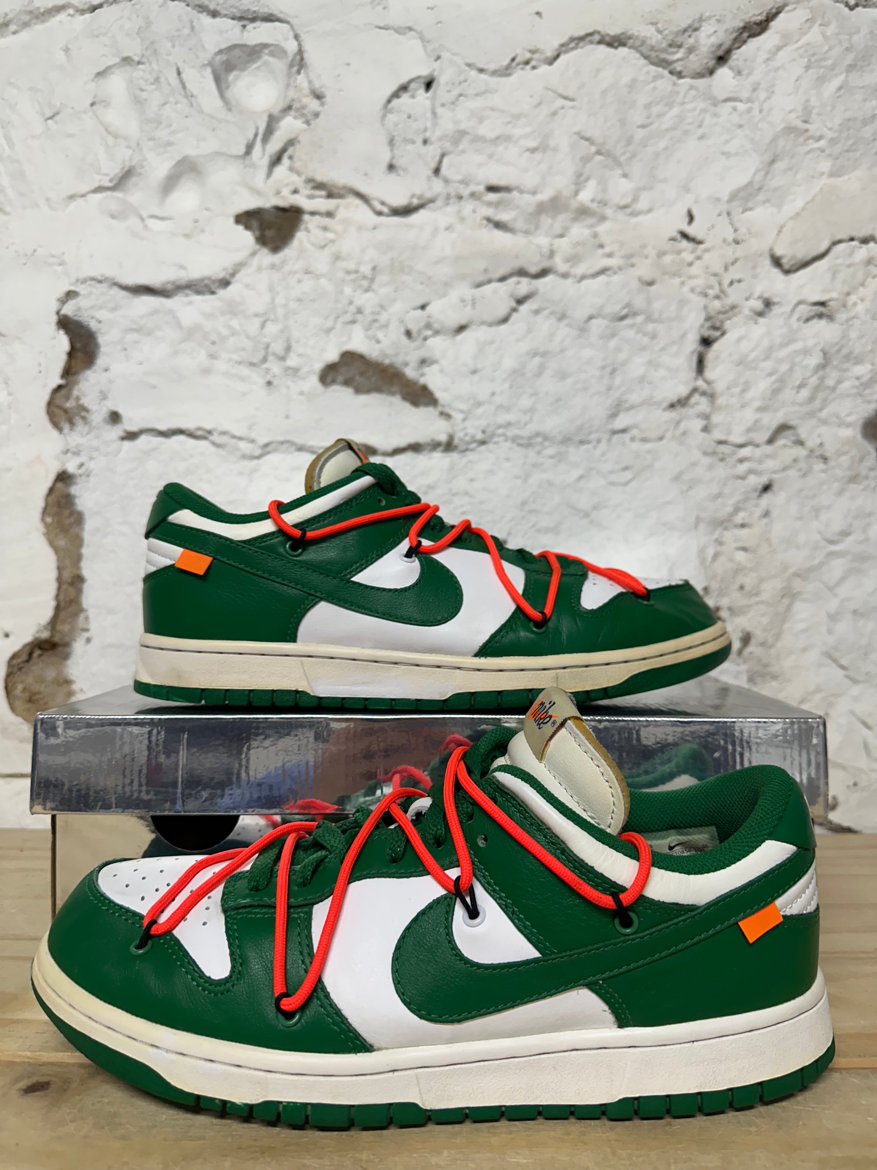 Nike Dunk Low Off-White Pine Green Sz 9.5