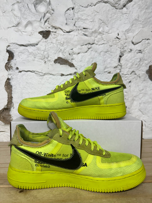 Nike Air Force 1 Low Off-White Volt Sz 11