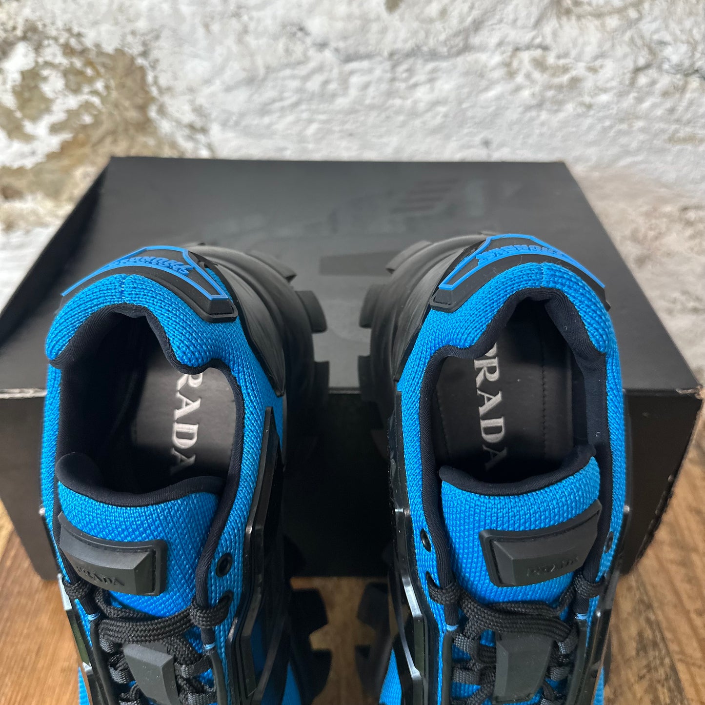 Prada Cloudbust Thunder Teal Blue Black Sneaker Sz 7