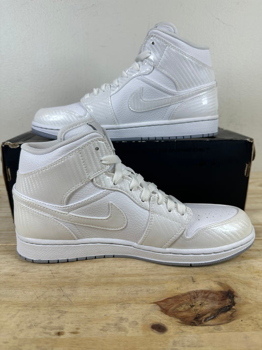 Air Jordan 1 Phat White Wolf Grey Sz 9
