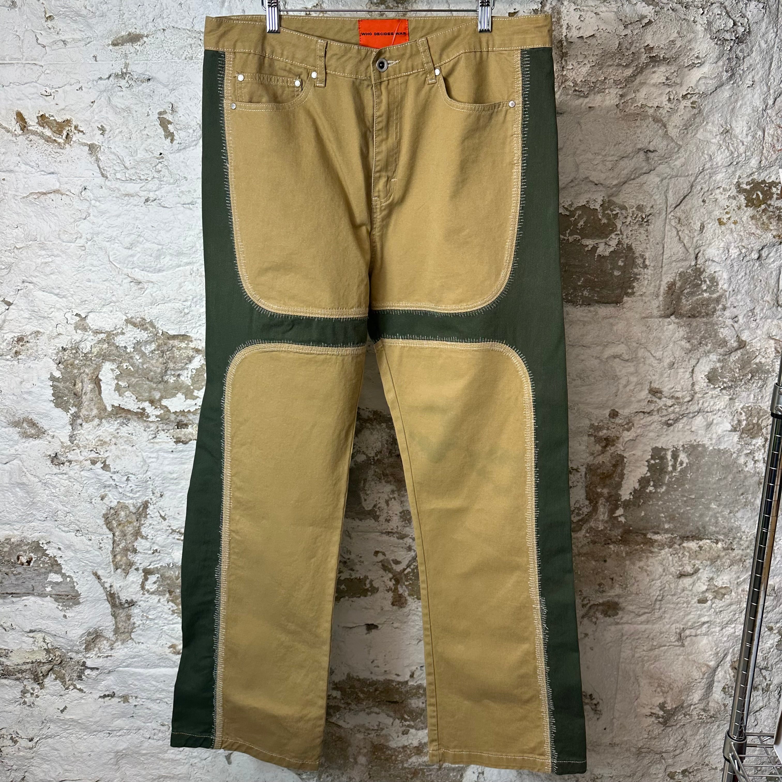 Who Decides War Signature Khaki Green Pants Sz 36