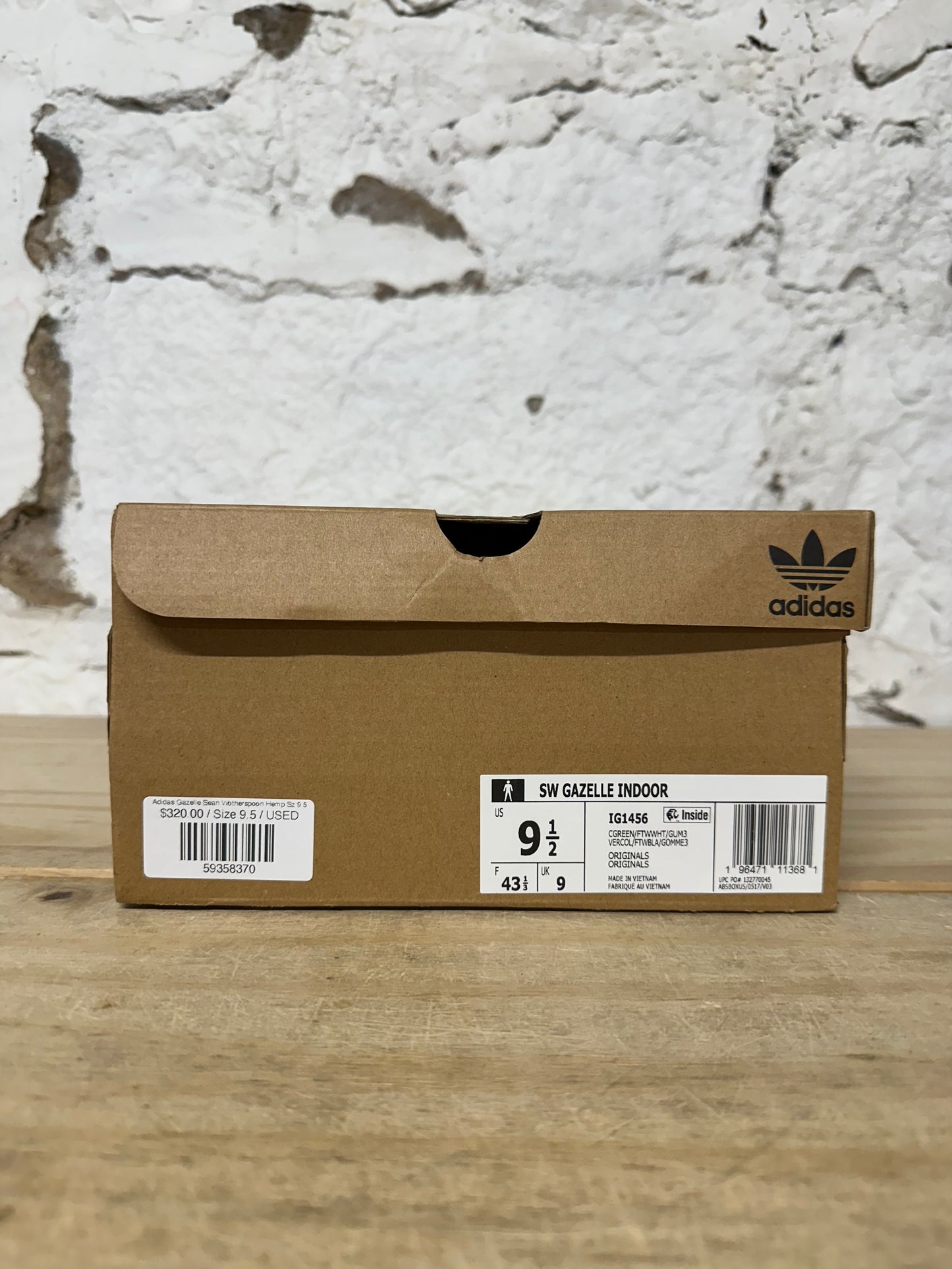 Adidas Gazelle Sean Wotherspoon Hemp Sz 9.5
