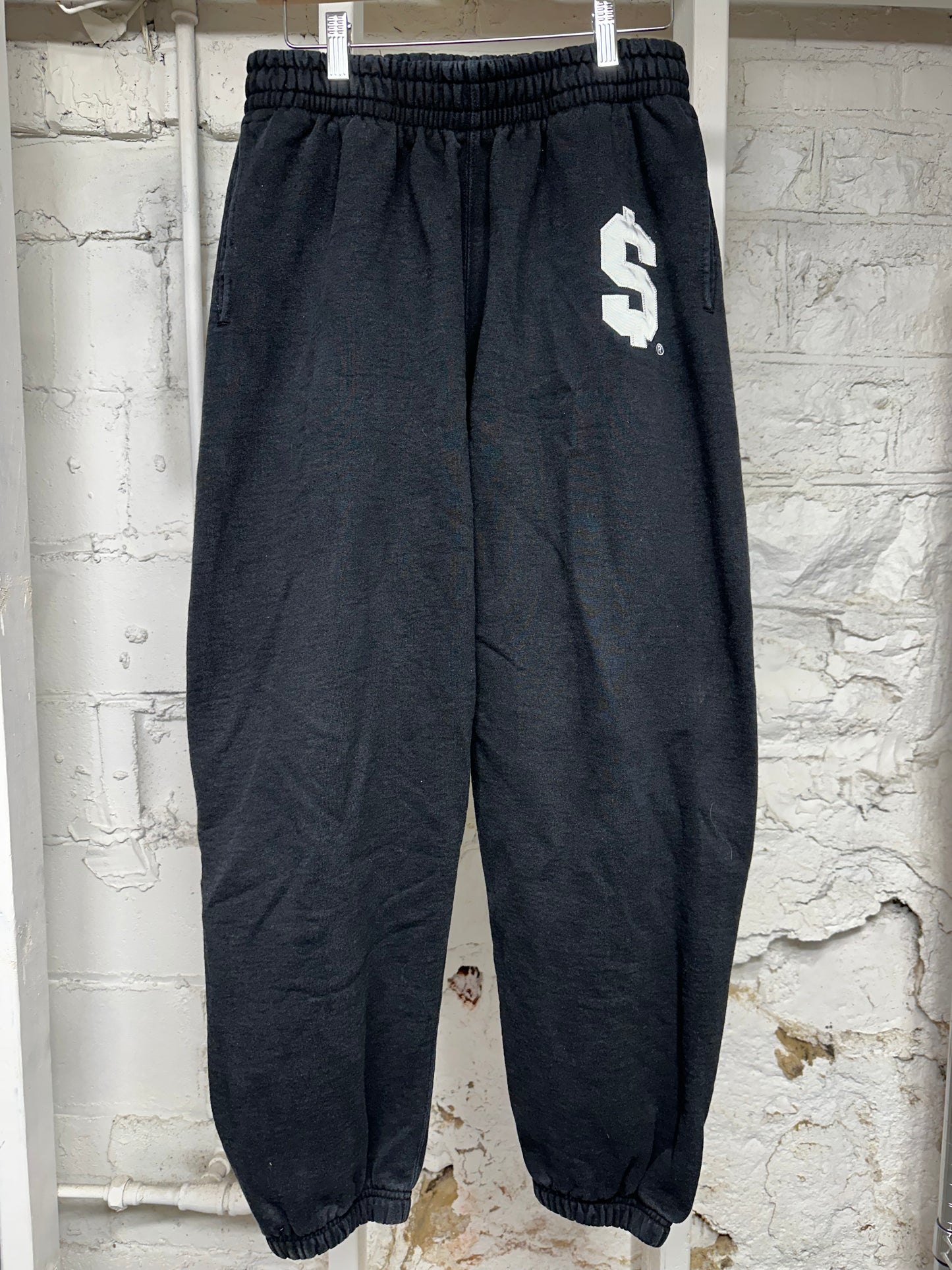 Supreme S Logo Black Sweatpants Sz M