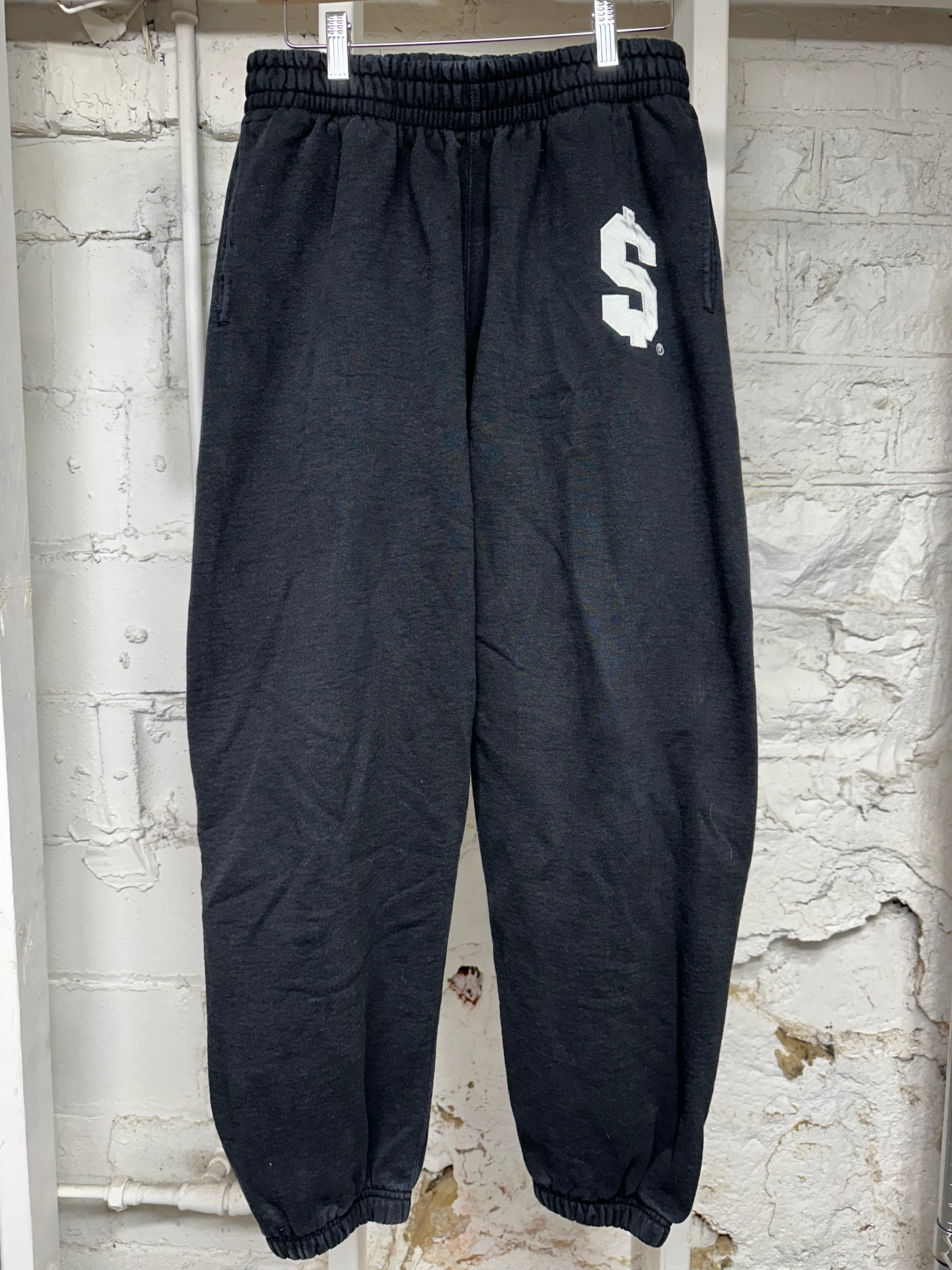 Supreme S Logo Black Sweatpants Sz M