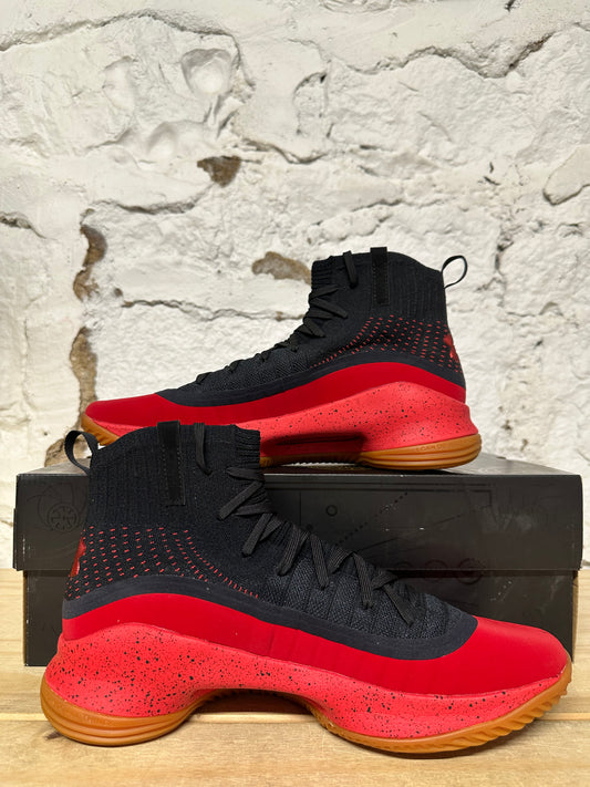 Under Armour Curry 4 Red Black Gum Sz 10.5 DS