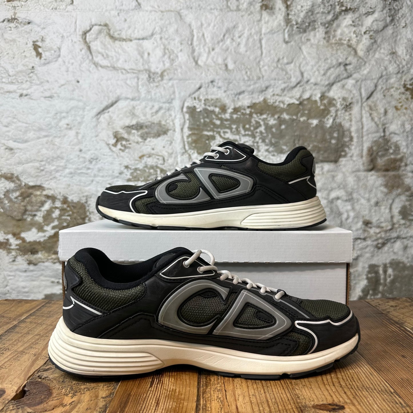 Dior B30 Green Black White Sneaker Sz 12 (45)