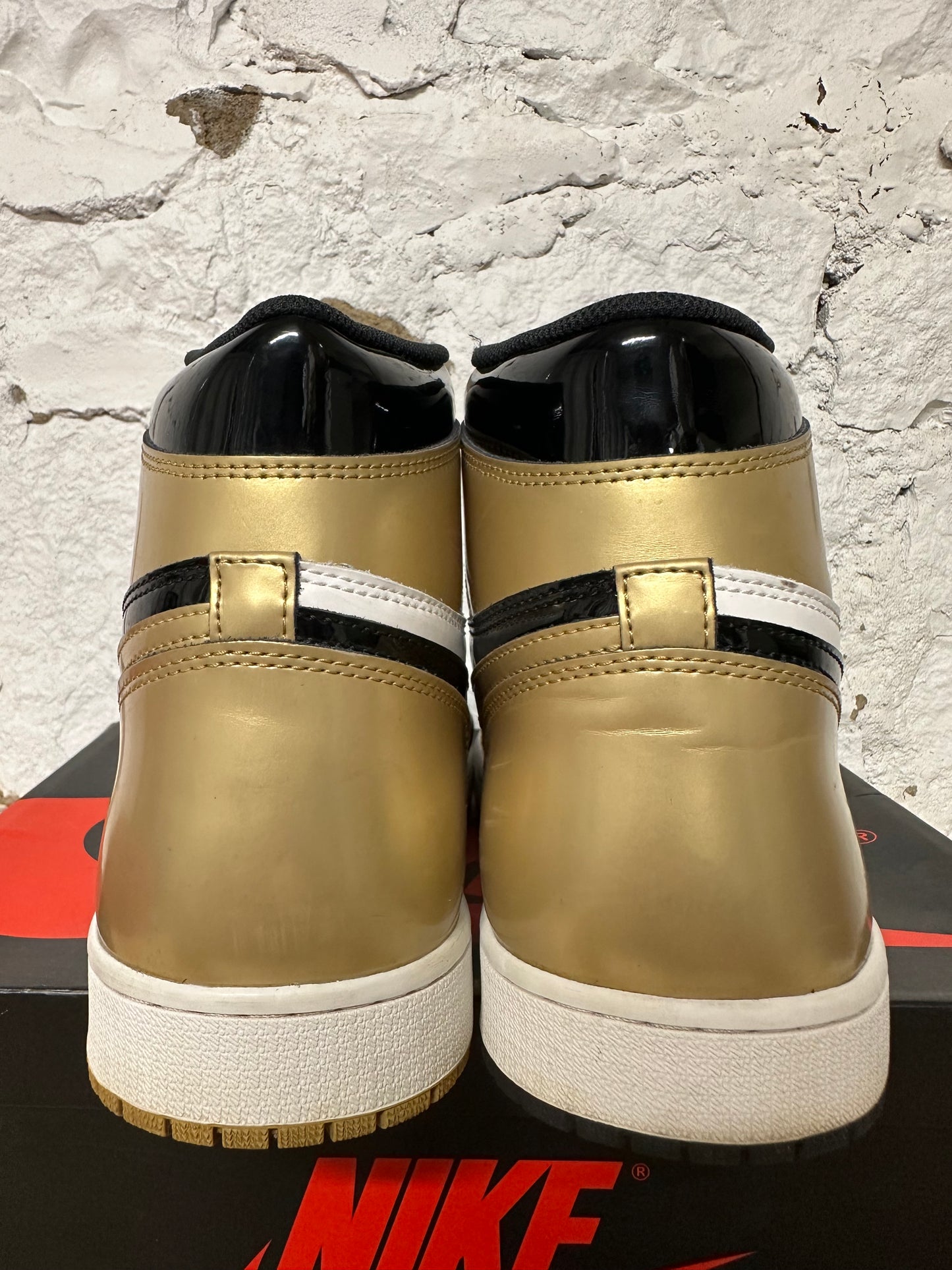 Air Jordan 1 High Gold Top 3 Sz 14