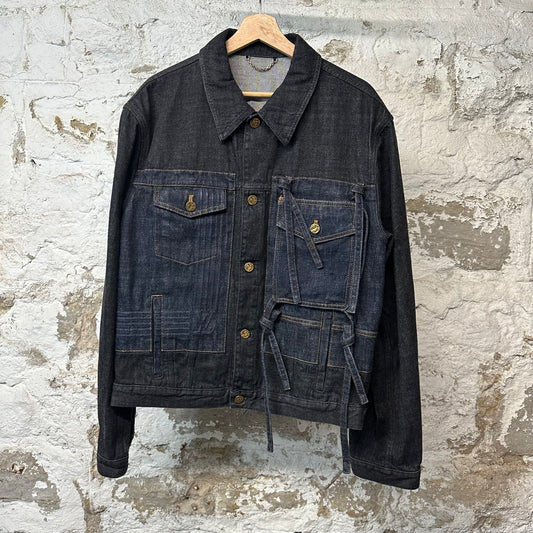 Louis Vuitton Karakoram Blue Denim Jacket Sz XL (52) DS