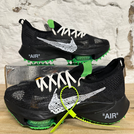 Nike Air Zoom Tempo Next% Flyknit Off-White Scream Green Sz 11 DS