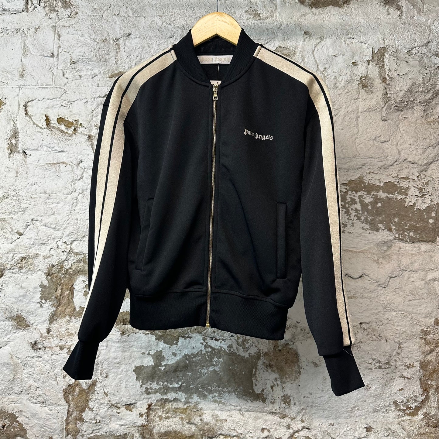 Palm Angels Black Cream Track Jacket Sz M (Womens)