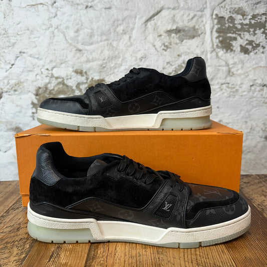Louis Vuiitton Graphite Trainer Sz 10.5 (9LV) (No Insoles)