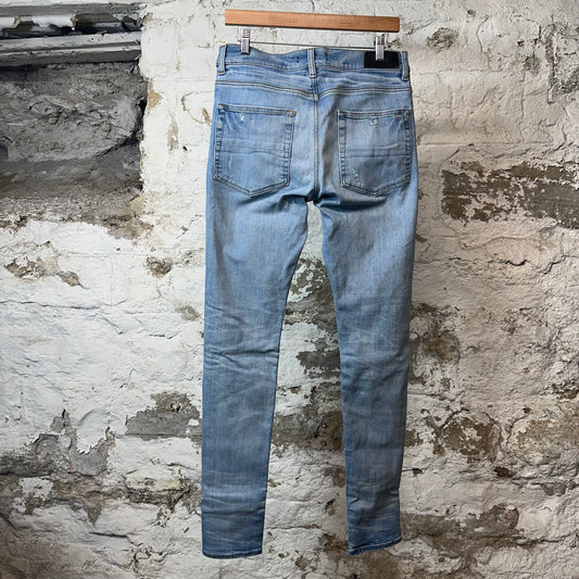 Amiri Plain Blue Denim Jeans Sz 32