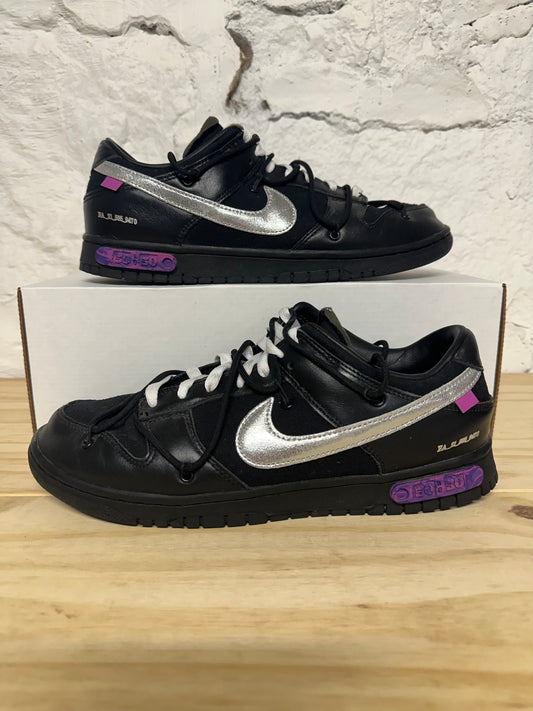 Nike Dunk Low Off-White Lot 50 Sz 10.5