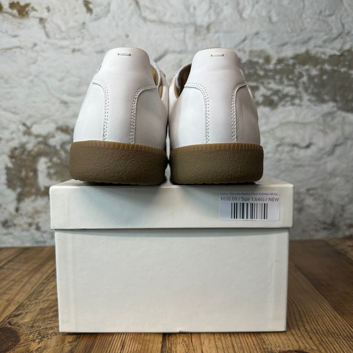 Maison Margiela Replica Paint Splatter White Sneaker Sz 13 (46) DS