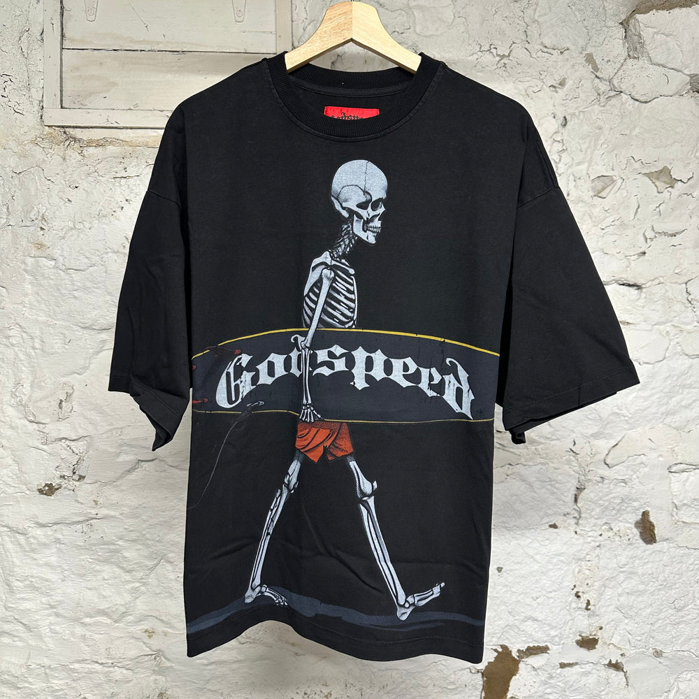 Godspeed Surf Day Black T-Shirt Sz XS