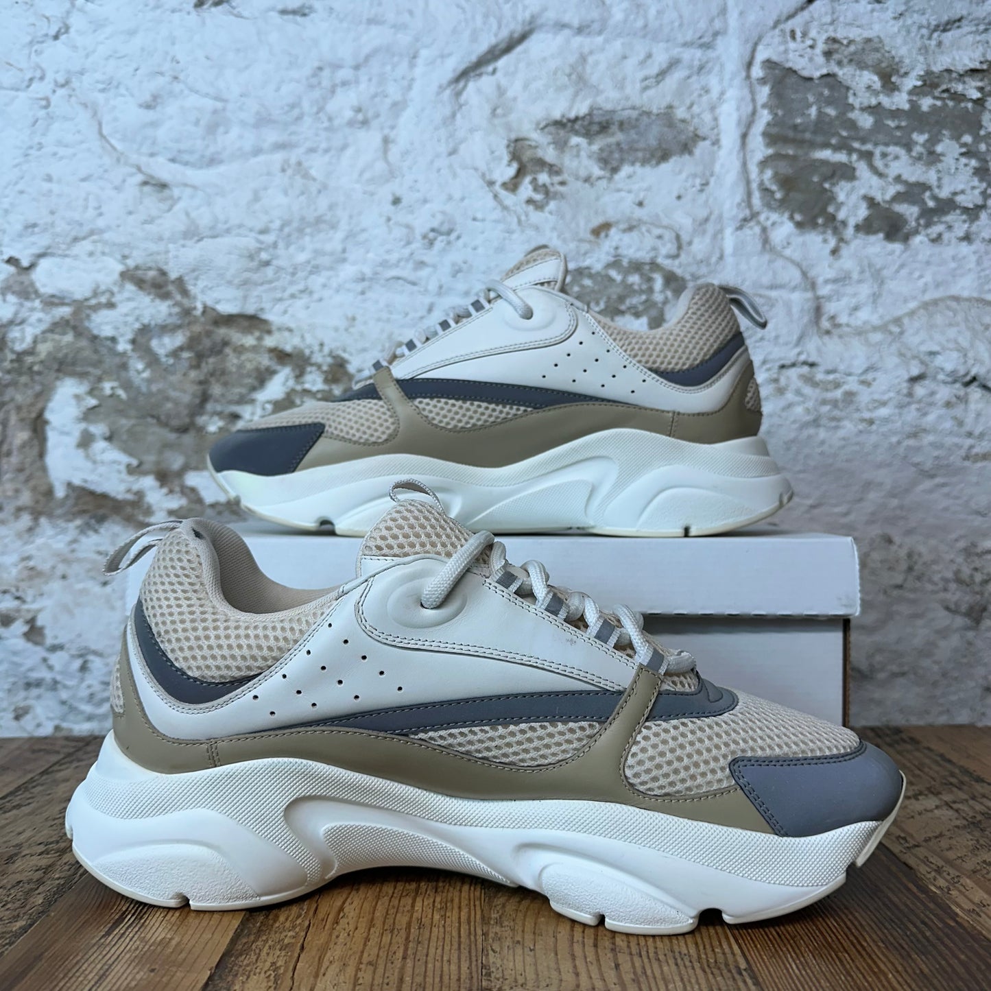 DIor B22 White Grey Beige Sneaker Sz 12 (45)