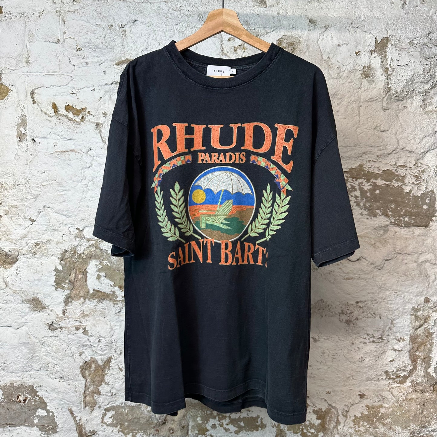 Rhude Paradis T-shirt Black Sz XL