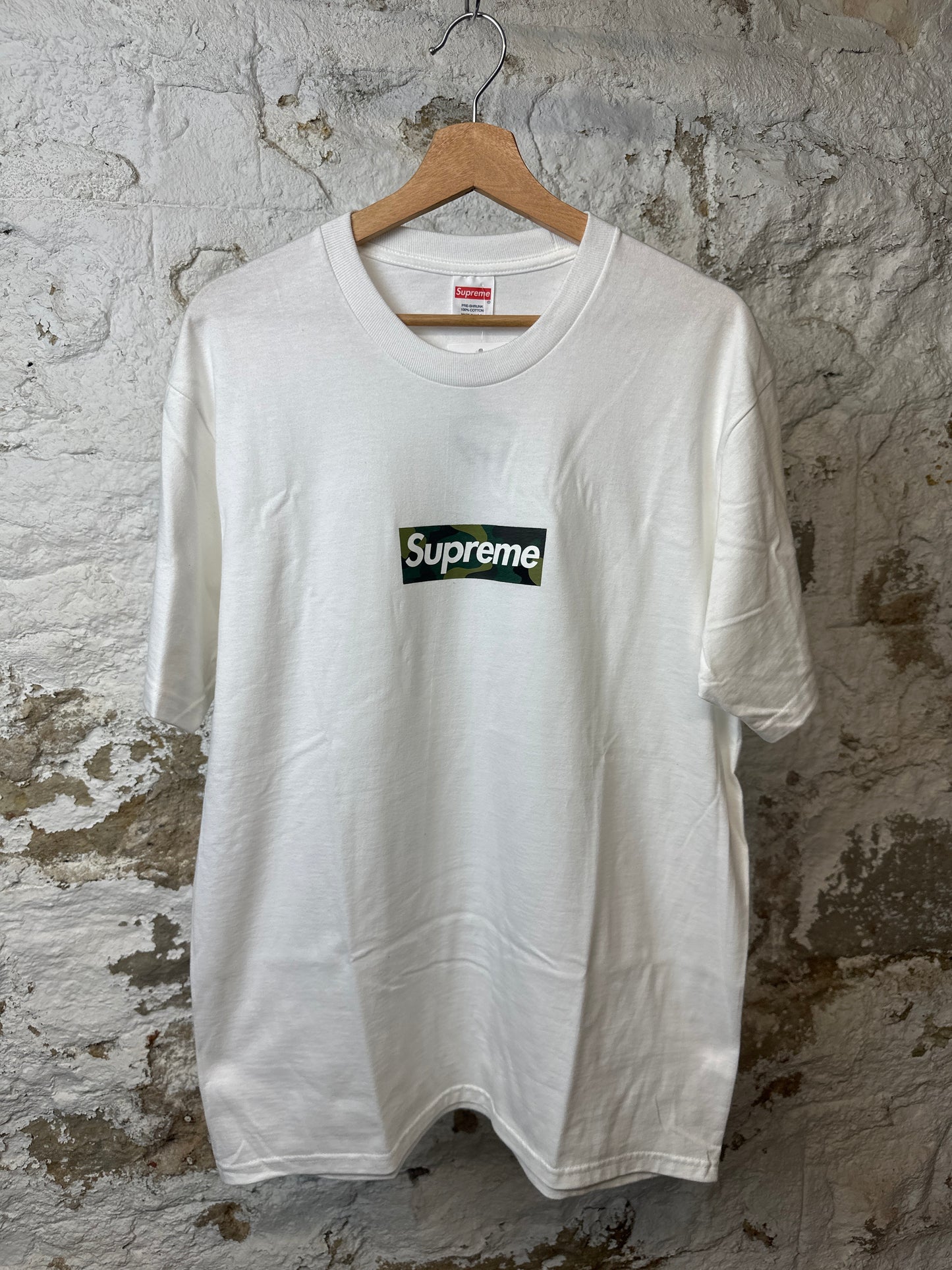 Supreme Camo Box Logo T-shirt White Sz L DS