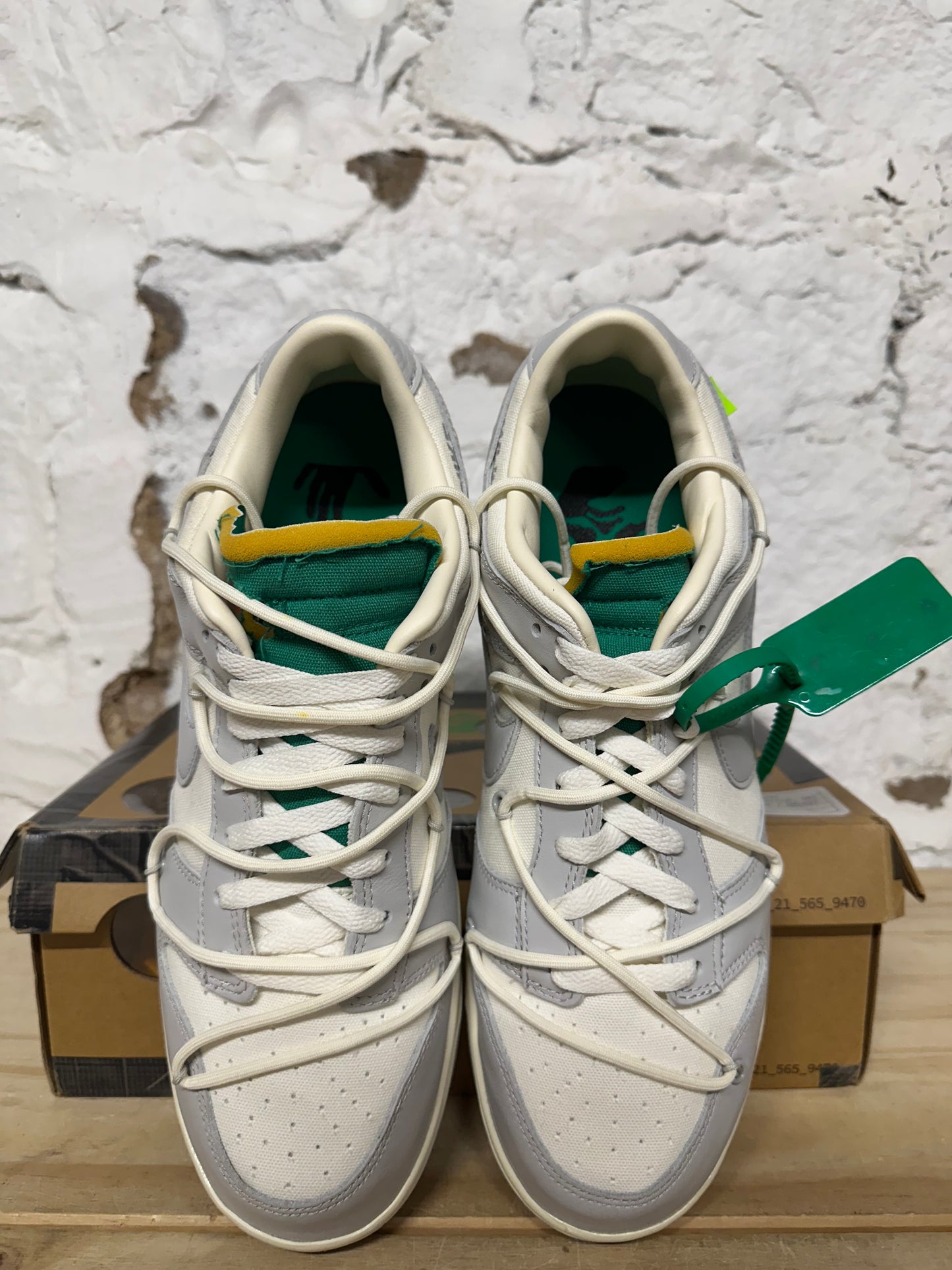 Nike Dunk Low Off-White Lot 25 Sz 12 DS