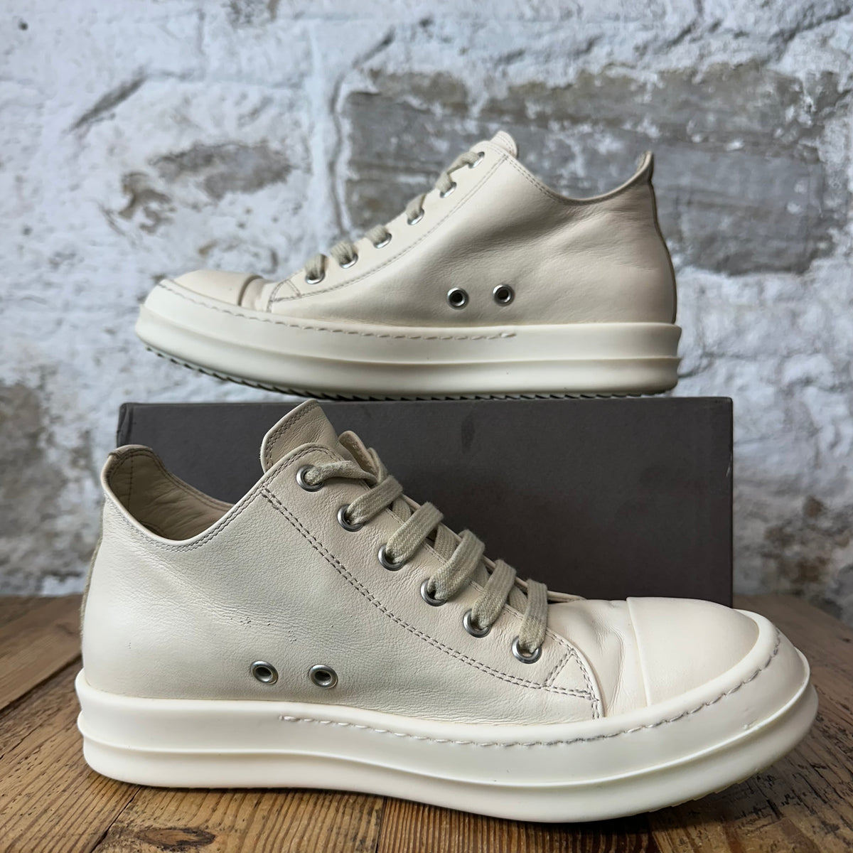 Rick Owens Triple Milk Sneaker Sz 5.5 (37.5)