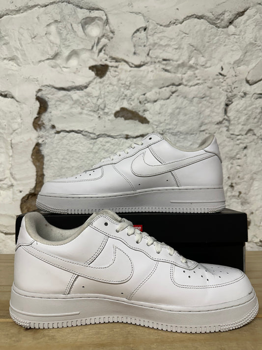 Nike Air Force 1 Low Supreme White Sz 10.5