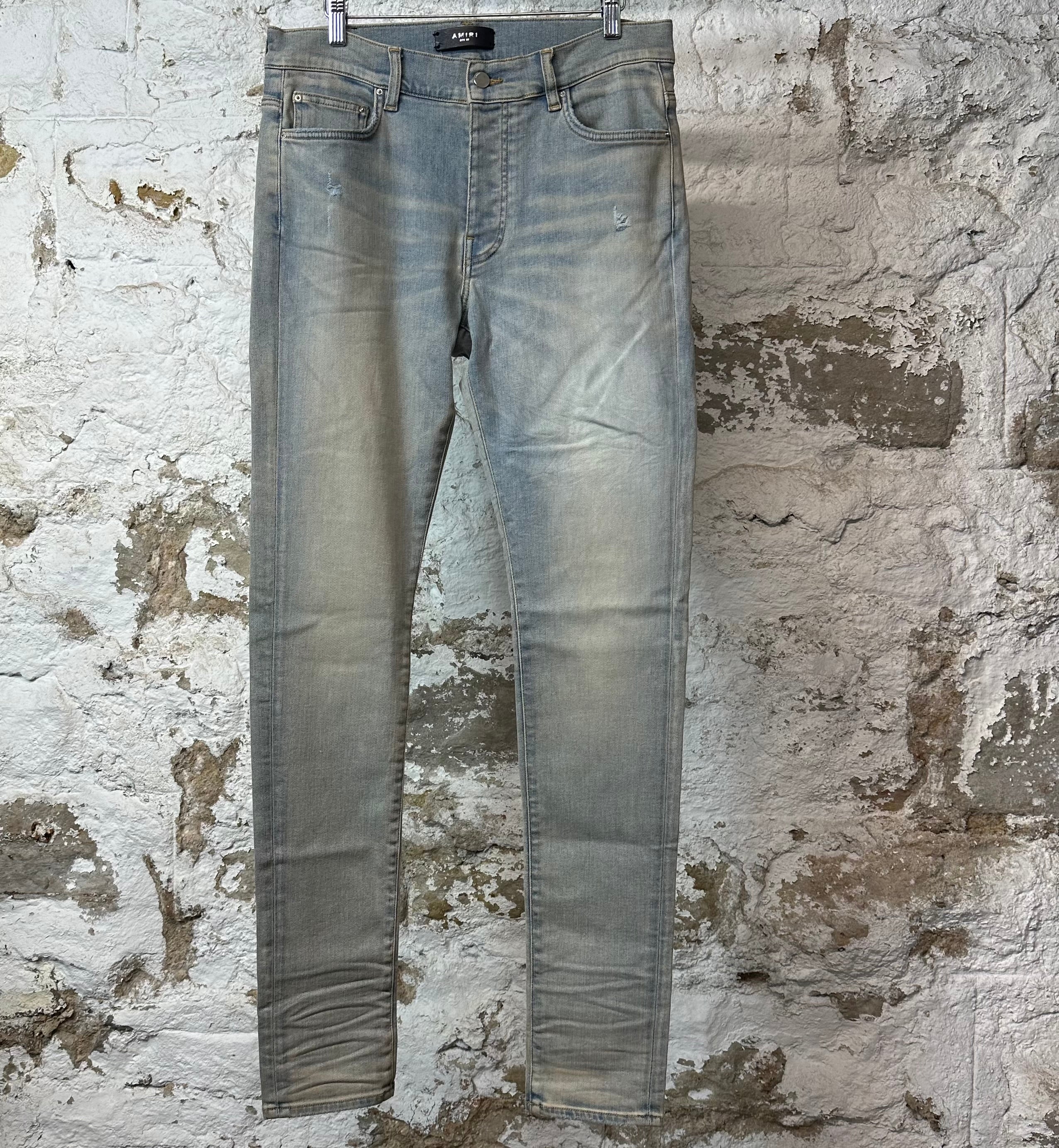 Amiri Plain Light Blue Denim Jeans Sz 32